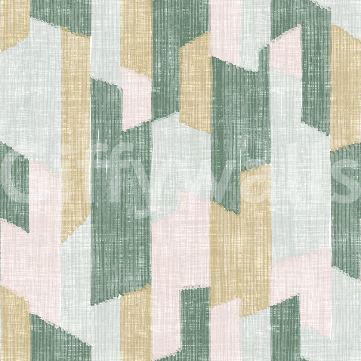 Modern Textured Hand Painted Geometries Charm Wallpaper⁠