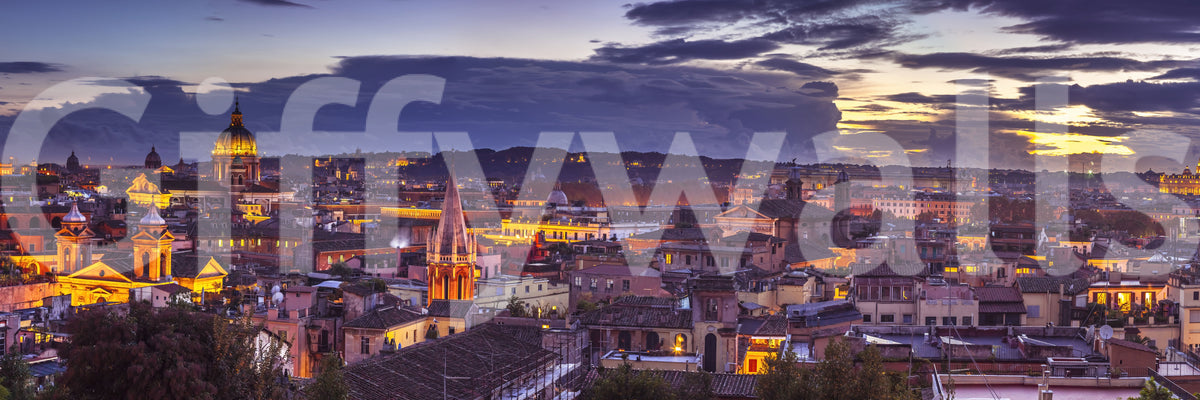 Roman Dusk Panorama Wall Mural