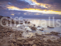 Twilight Rocky Shore Wall Mural