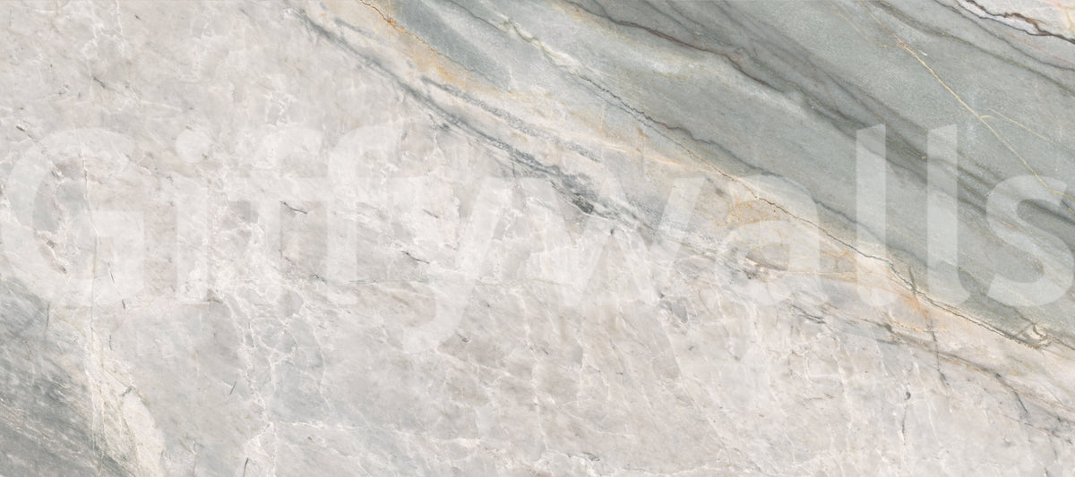 Serene Grey Marble Texture Wall Mural