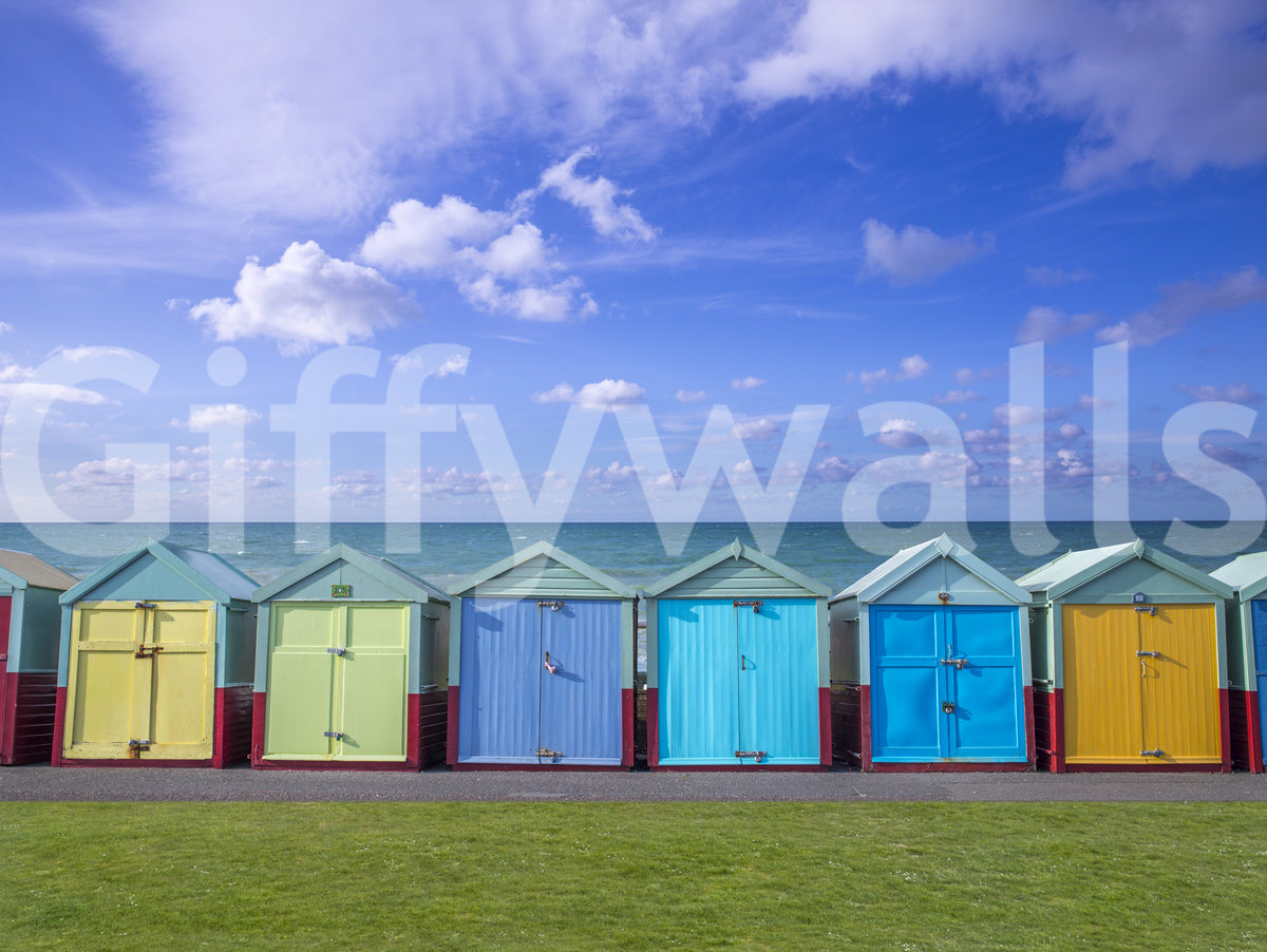 Summer Shoreline Architecture Wall Mural