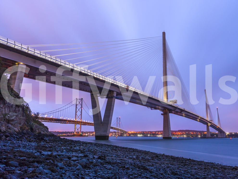 Forth Bridge Dusk Architectural Art
