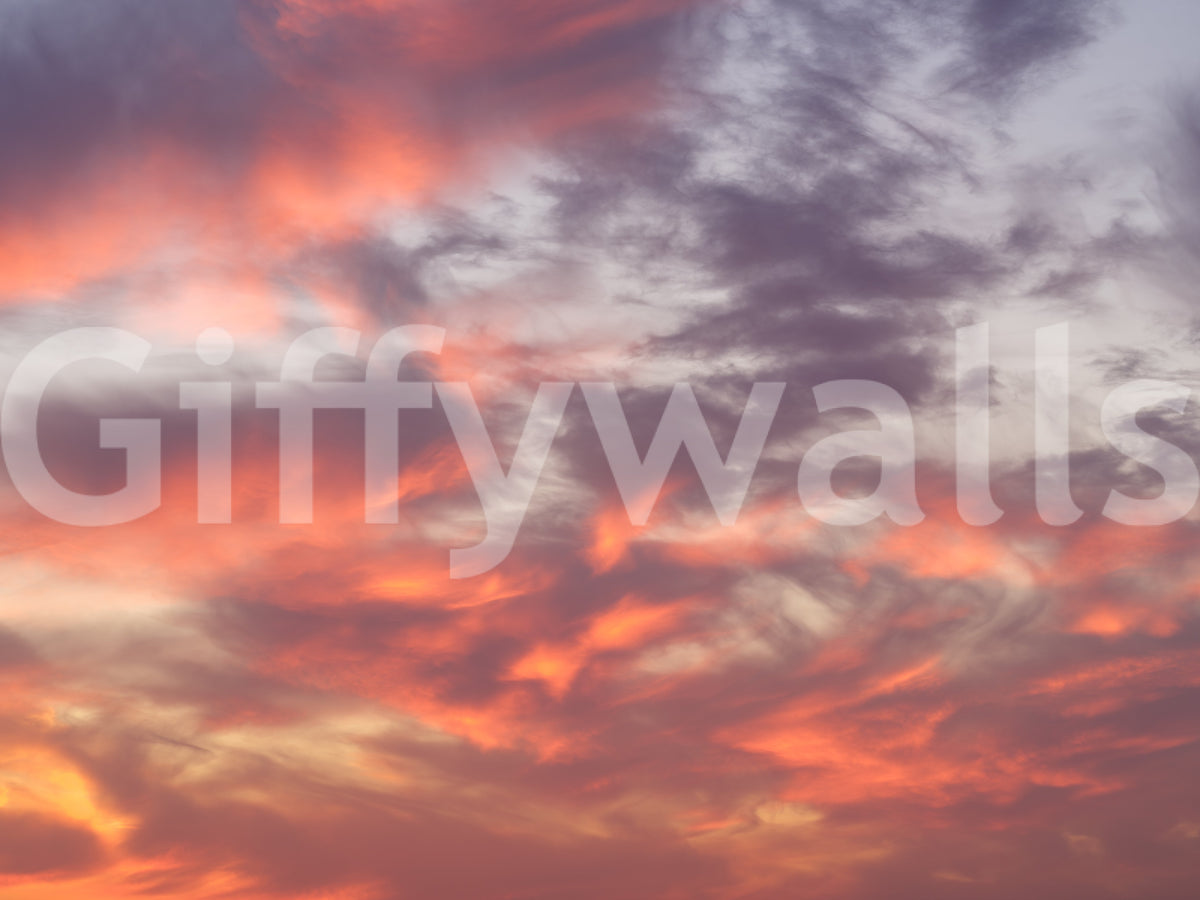 Abstract Evening Glow Wall Mural