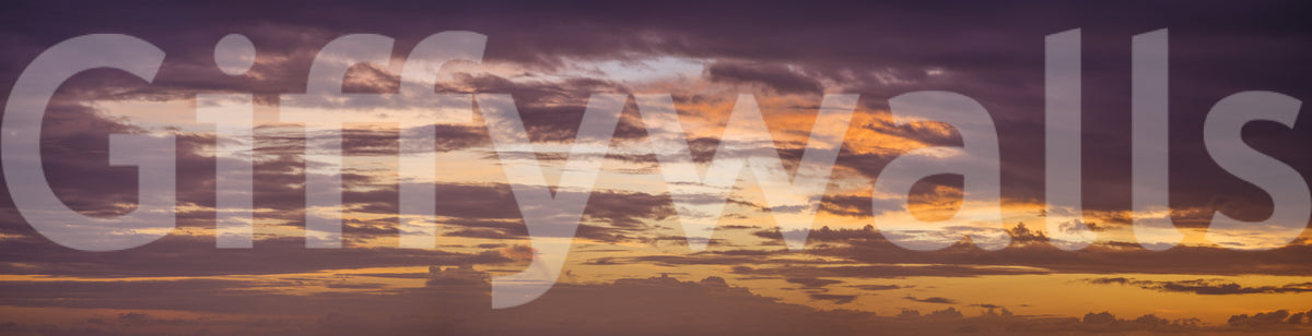 Fiery Sunset Horizon Wall Mural