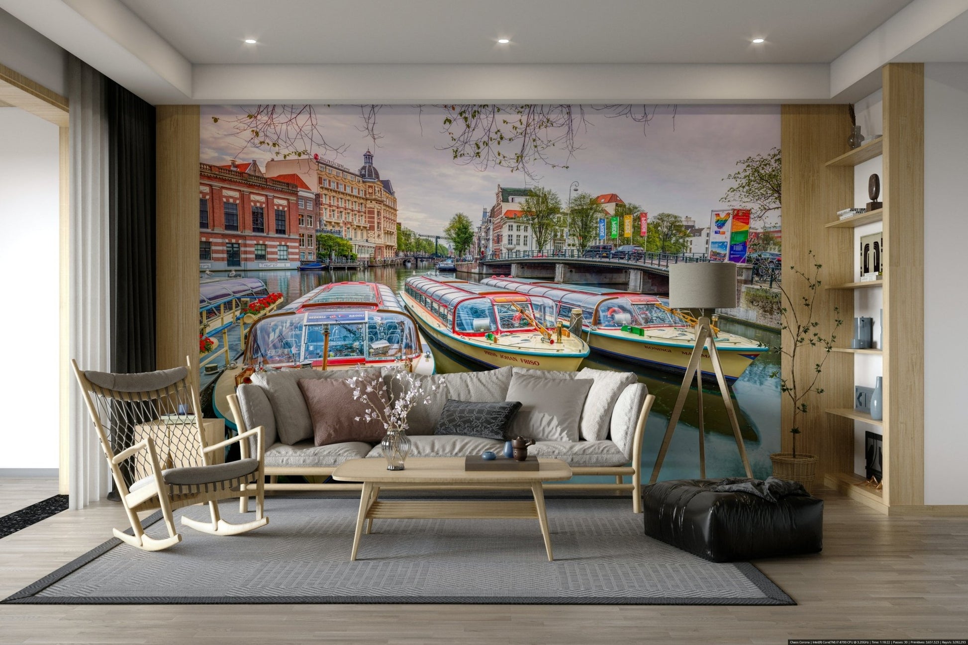 The colors are muted and classic, with soft grays, browns, and blues.

