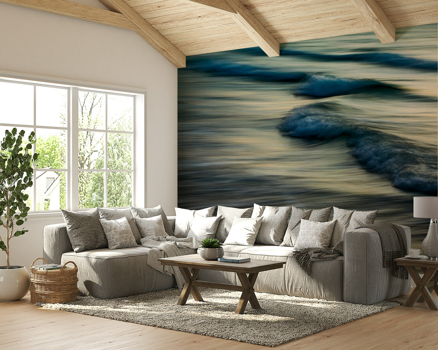 Waves I Wall Mural