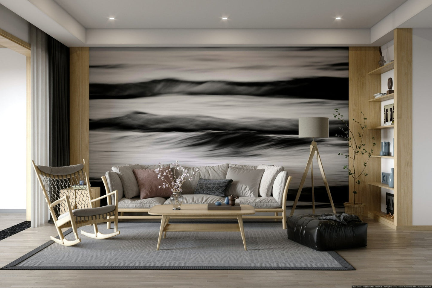 Waves II Wall Mural