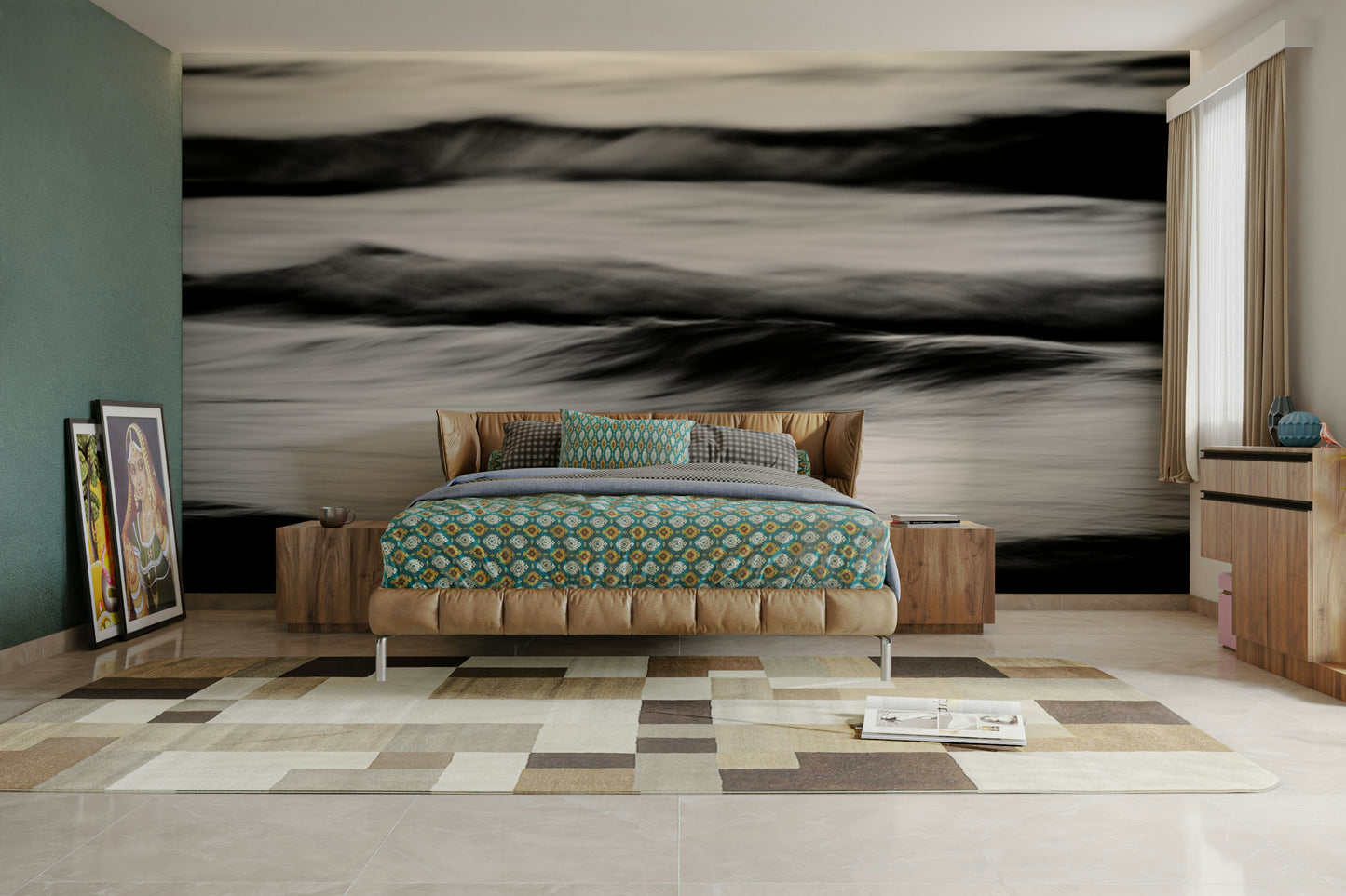 Waves II Wall Mural