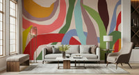 Waves of Joy Wall Mural for a relaxing spa room wallpaper.