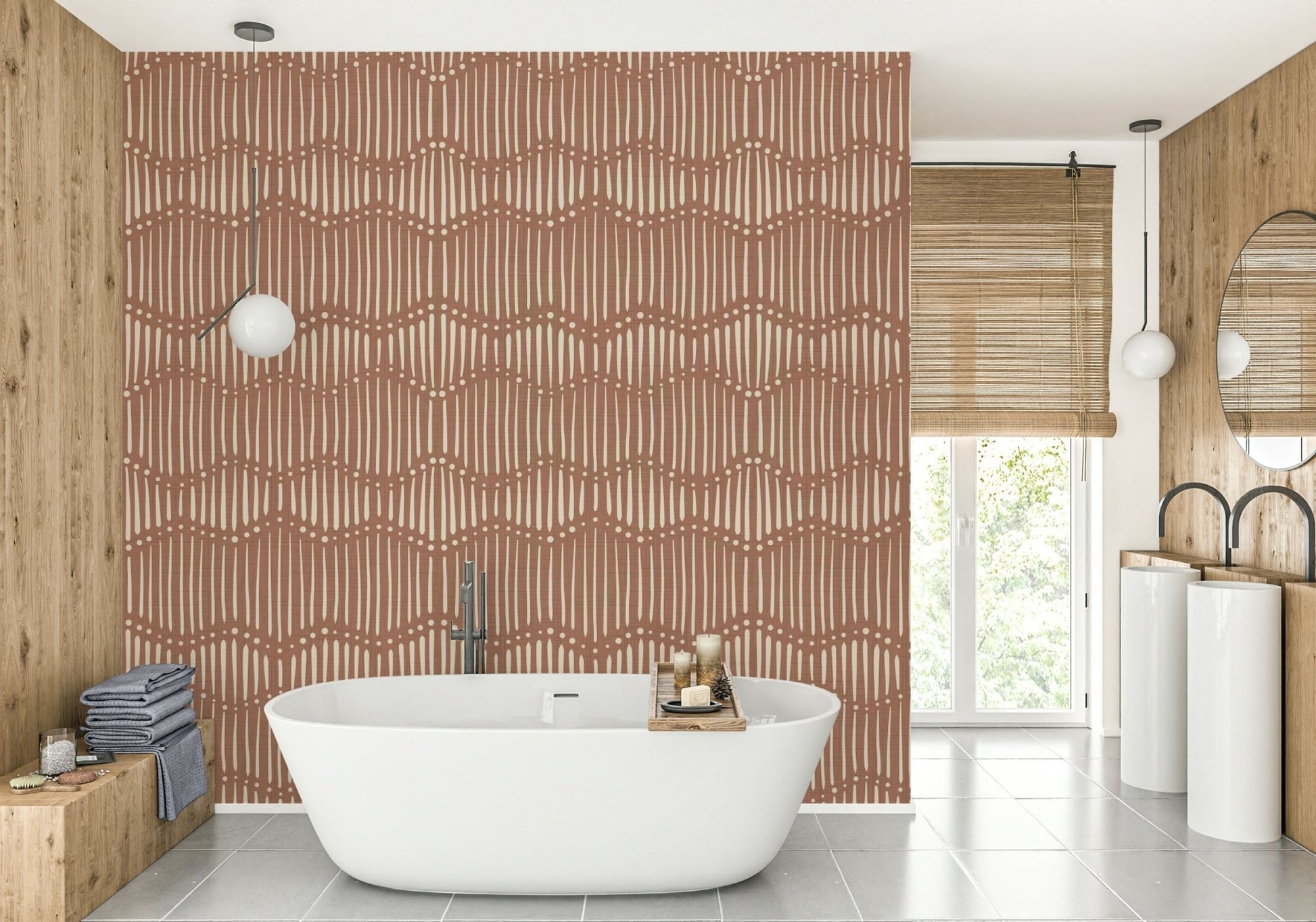 The colors are soft and serene, with a uniform mocha tone. GD3814

