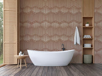 The room's lighting highlights the peaceful feel of the pattern. GD3814

