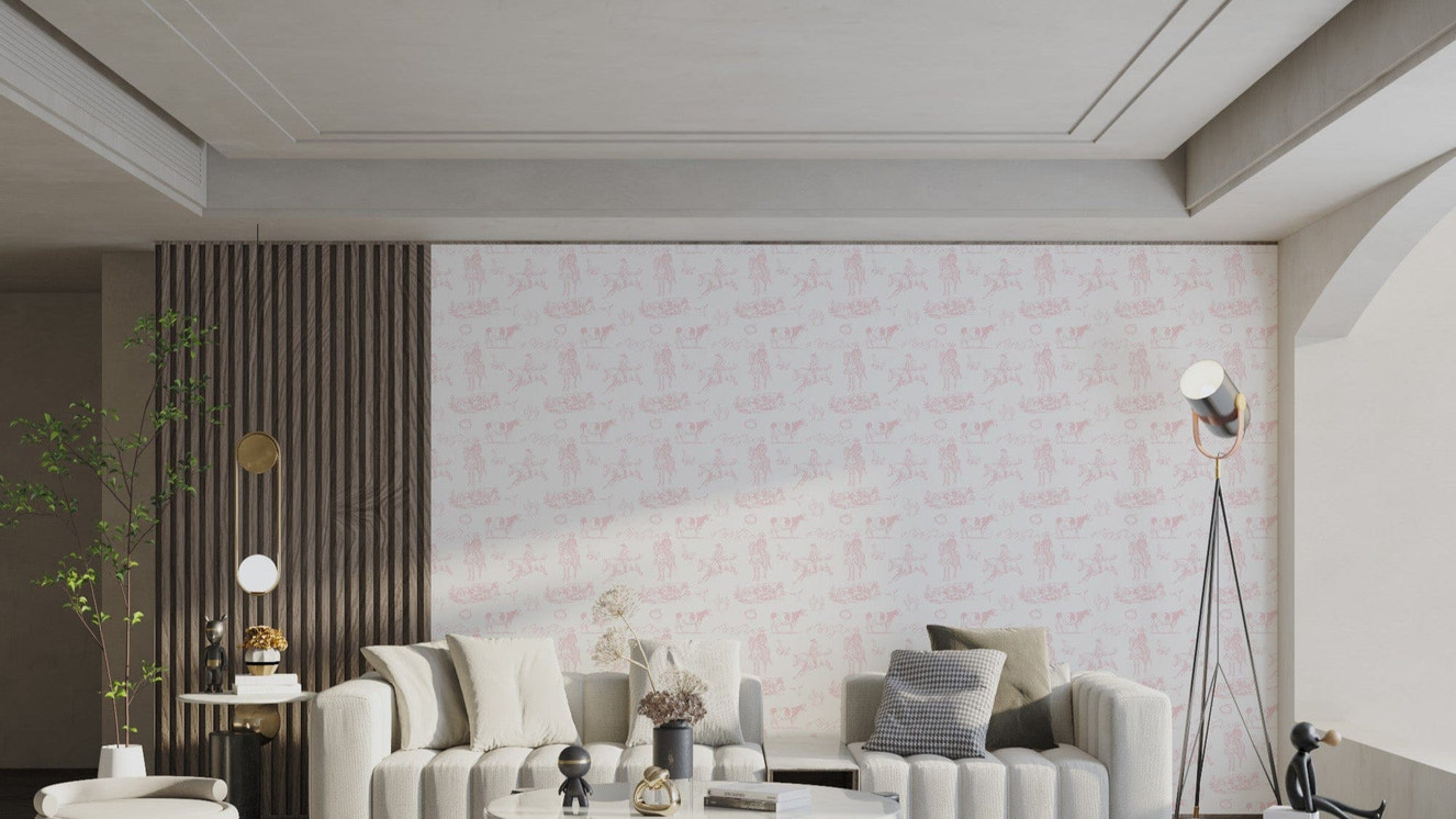 Western Rodeo Cowboy Wallpaper Design
