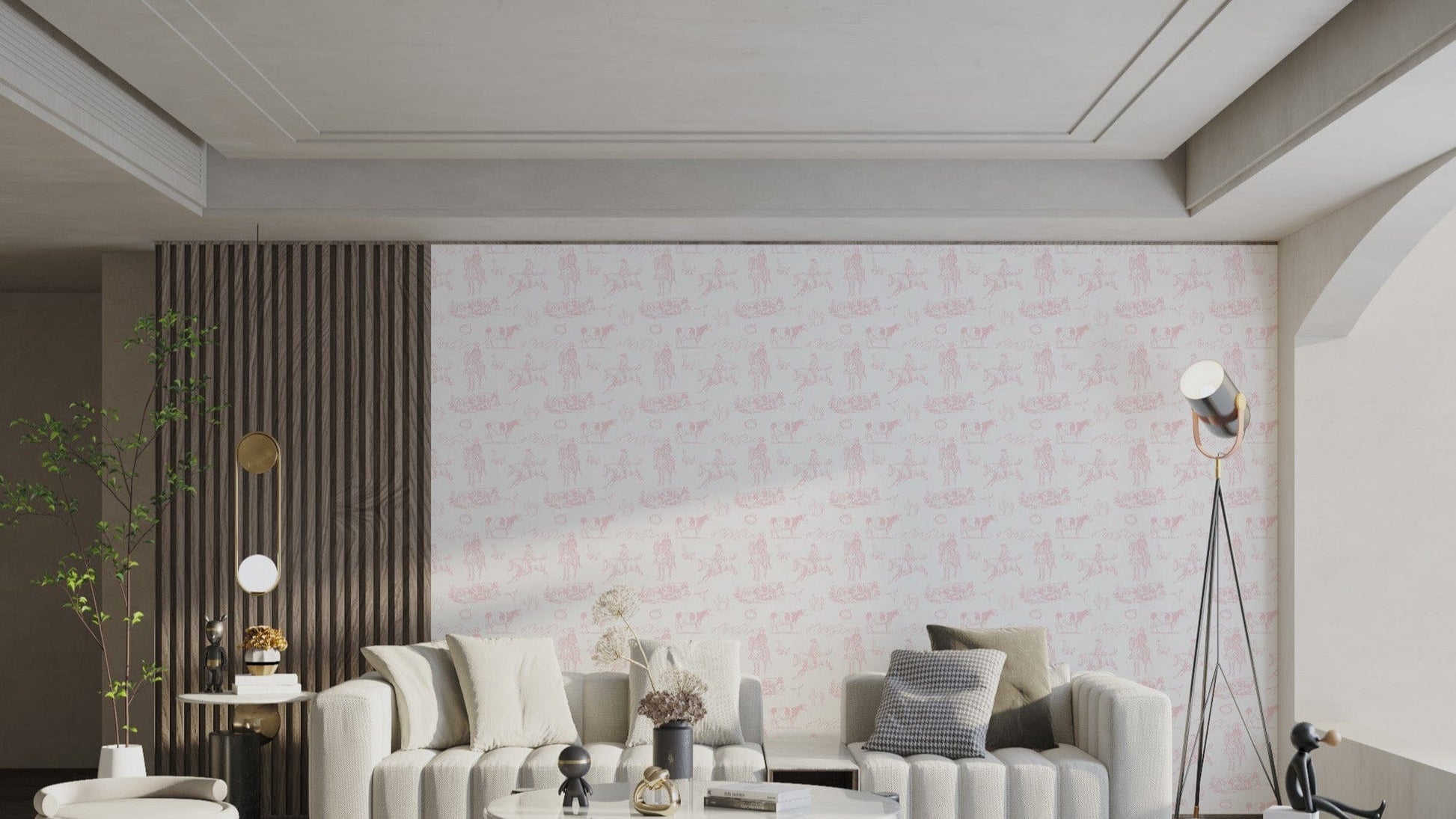 Western Rodeo Cowboy Wallpaper Design
