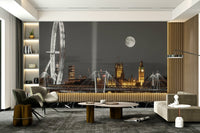 Detailed Westminster Abbey mural for home spaces.

