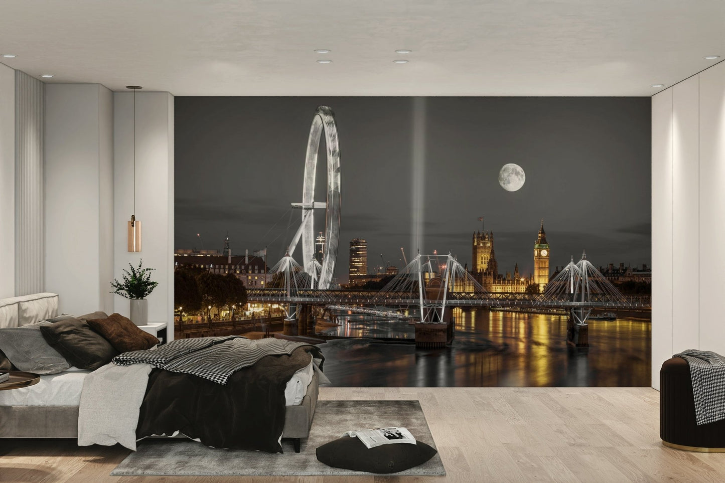 Historic Westminster Abbey mural for living rooms.

