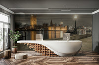 Westminster at Night Wall Mural