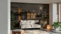 Westminster at Night Wall Mural