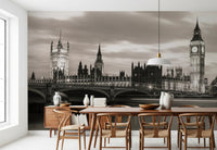 Westminster Bridge city wall mural for feature wall