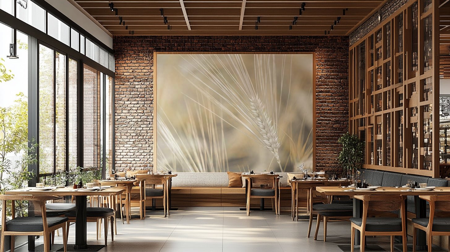 Calming natural grain wallpaper
