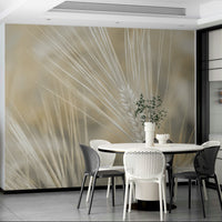 Minimal wheat wall mural
