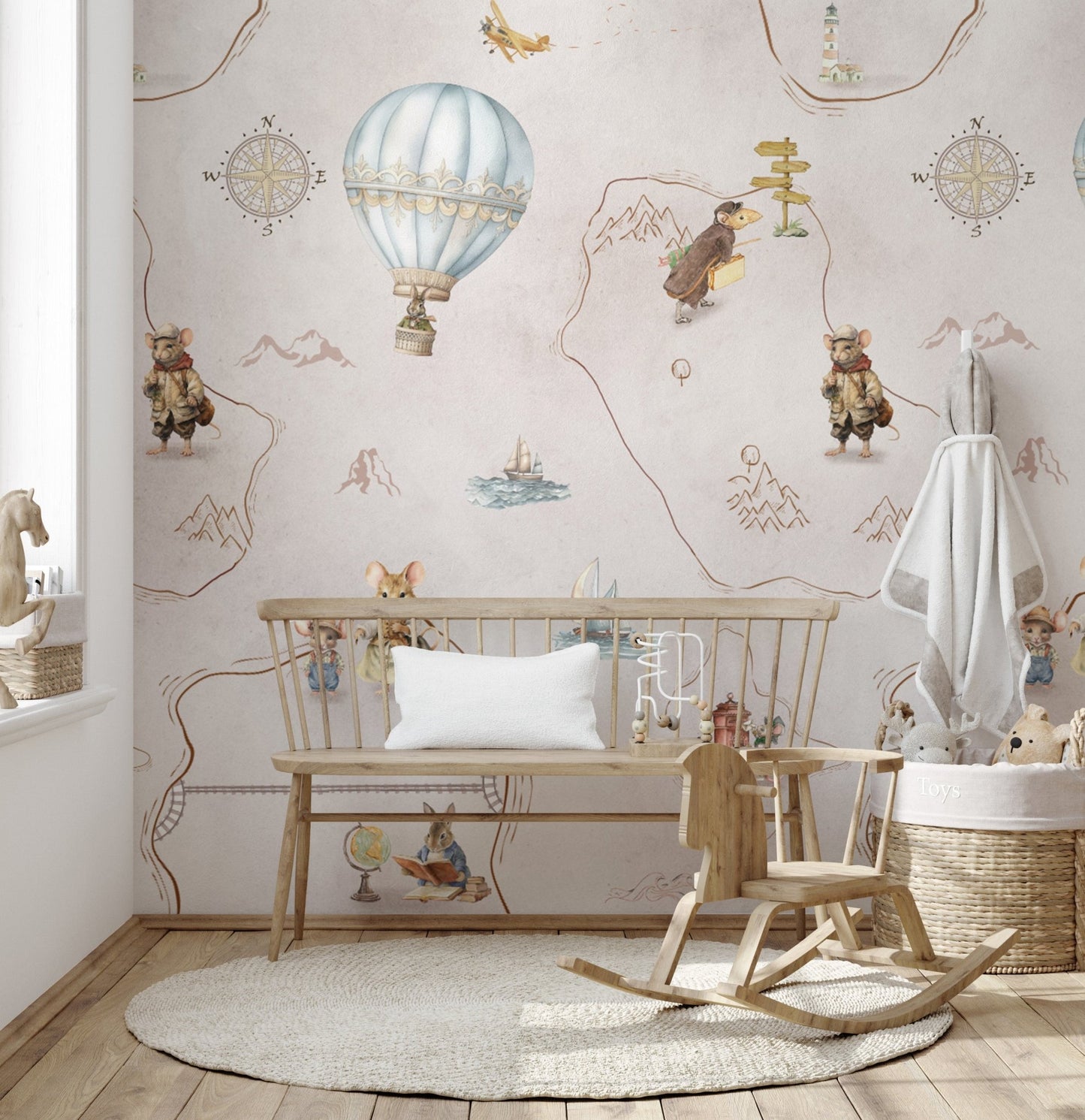 Animal wallpaper with adventure theme for kids
