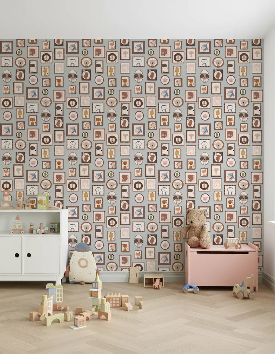 Whimsical Animal Portraits Wallpaper⁠