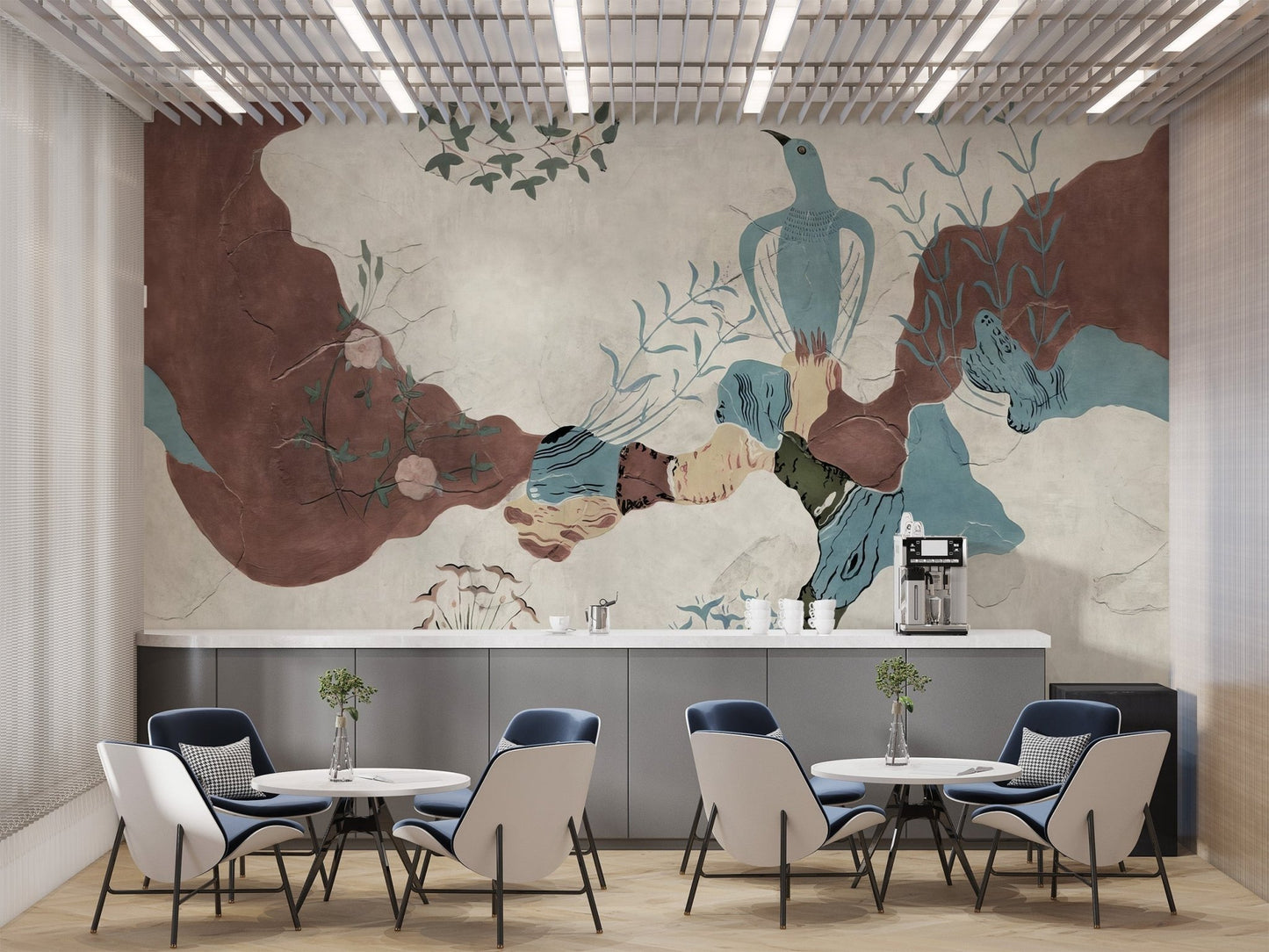 Whimsical Bird Paradise Wallpaper - Giffywalls C267