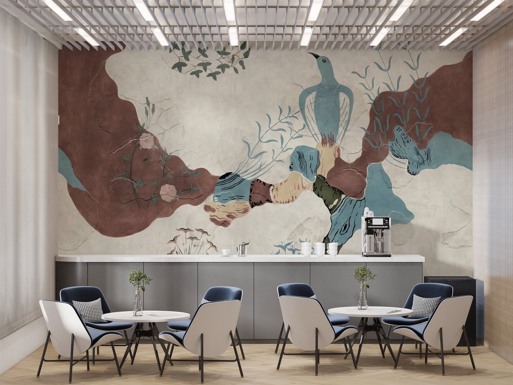 Whimsical Bird Paradise Wallpaper - Giffywalls C267