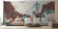 Whimsical bird paradise wallpaper for rooms C267