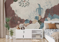 Whimsical Bird Paradise Wallpaper C267