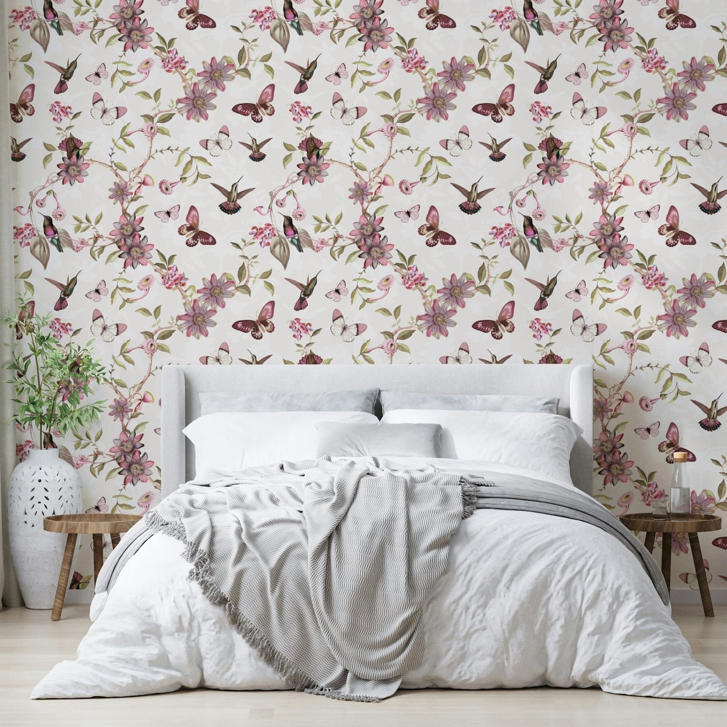 Botanical garden wall mural for living rooms

