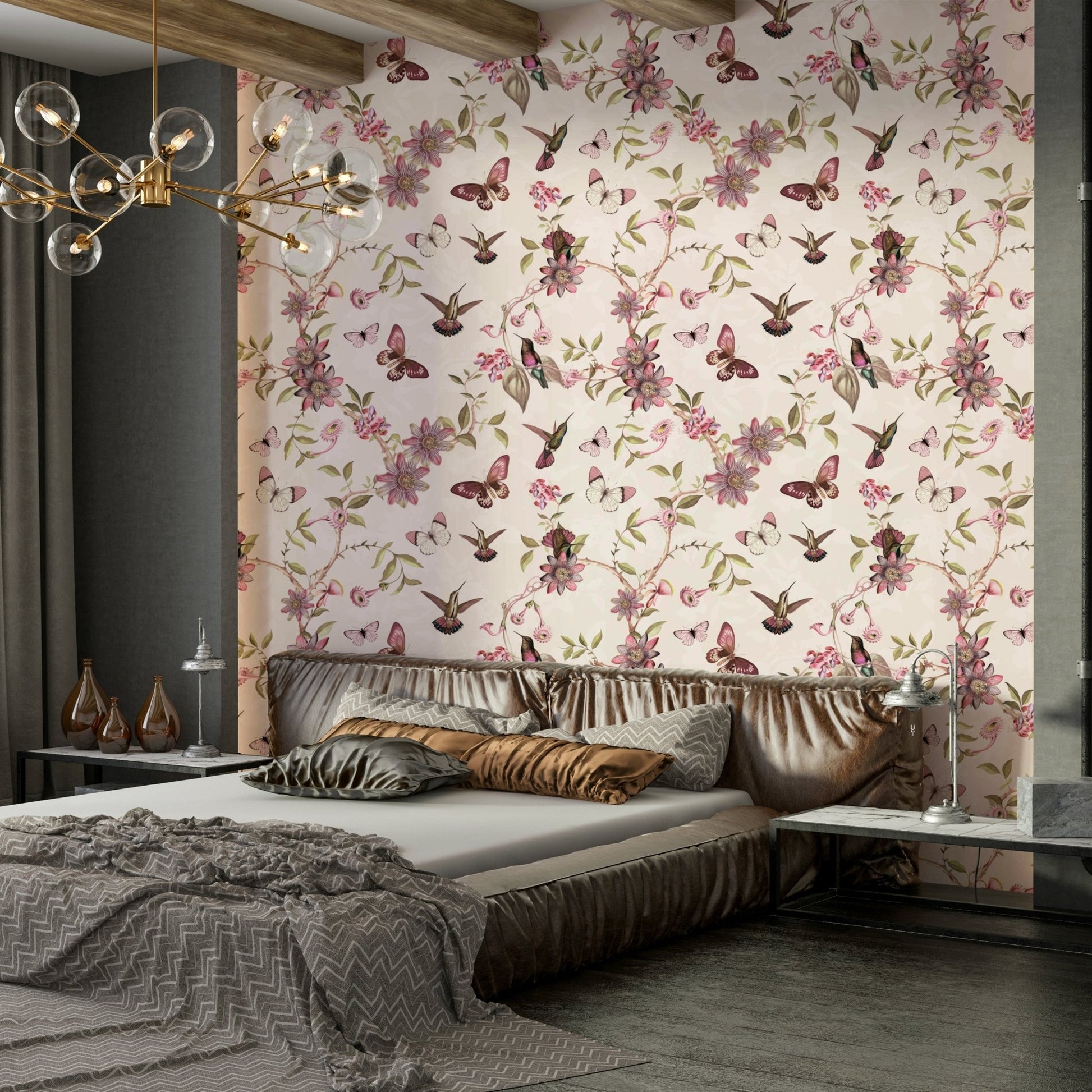 Elegant botanical garden wall design

