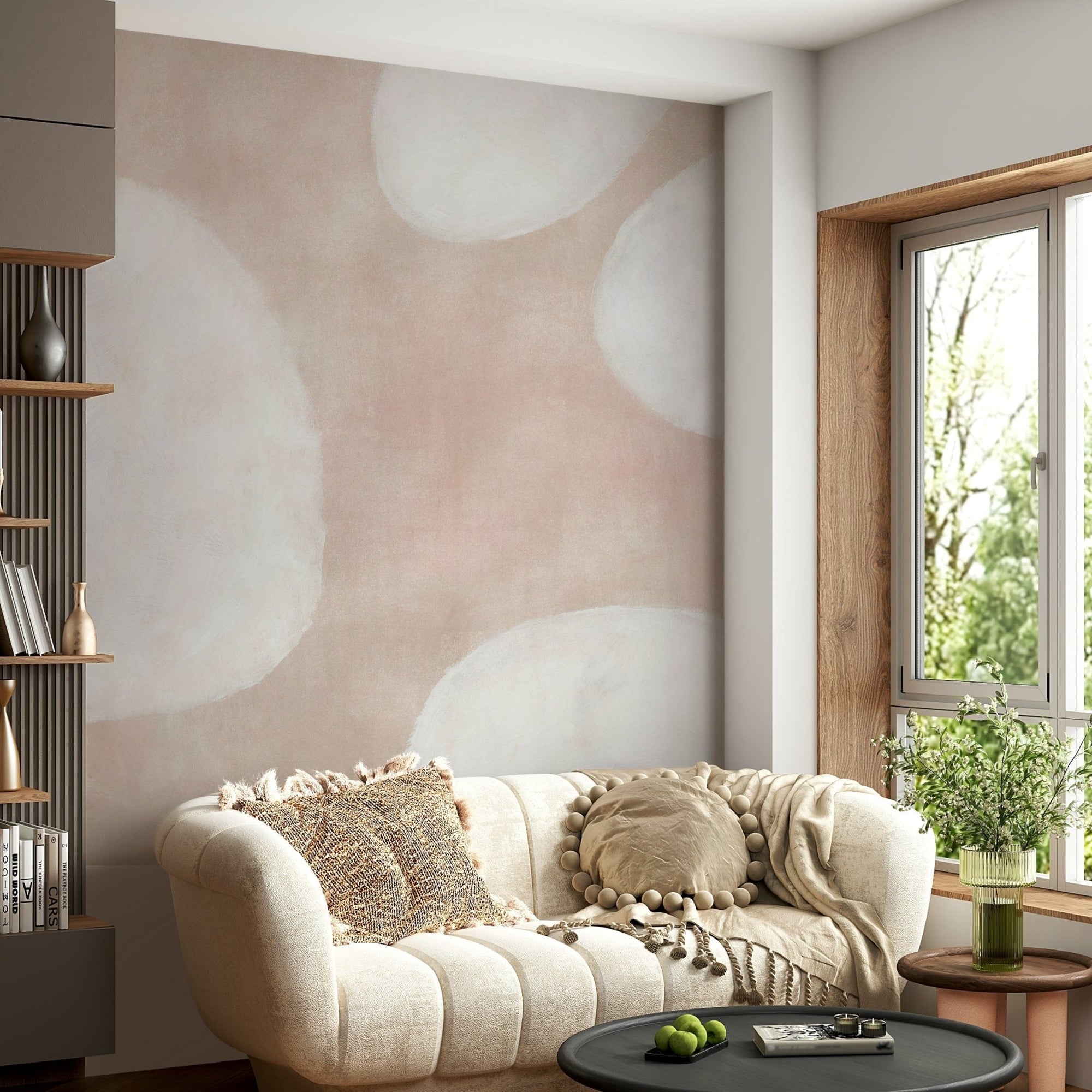 Soft pastel cloudscape wall mural GD264

