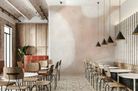 Cloud-inspired abstract wall design

