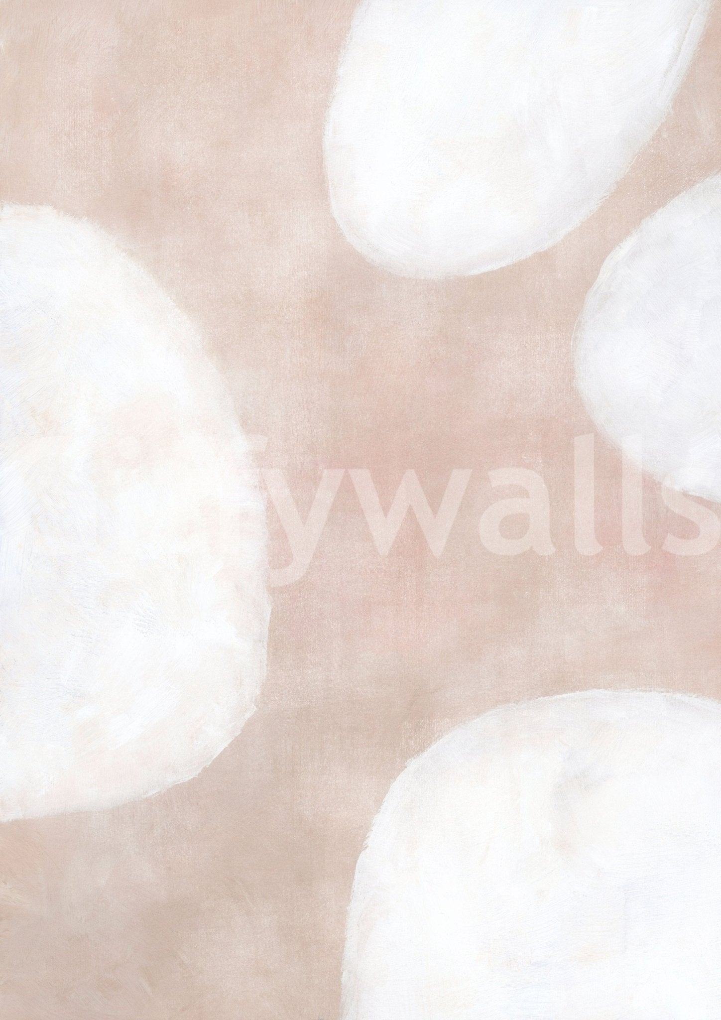 Creamy cloud shapes wallpaper art

