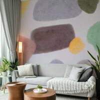 Modern multicolor abstract mural

