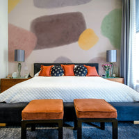 Bright blended color wall mural

