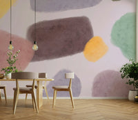 Multicolor artistic wall mural

