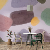 Unique color blend wall backdrop

