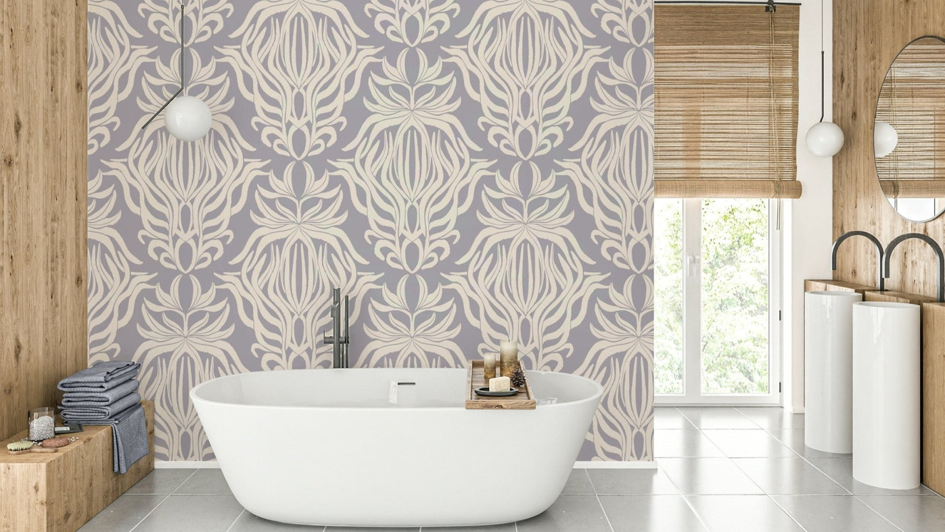 Nature-inspired whimsical floral tapestry for walls.

