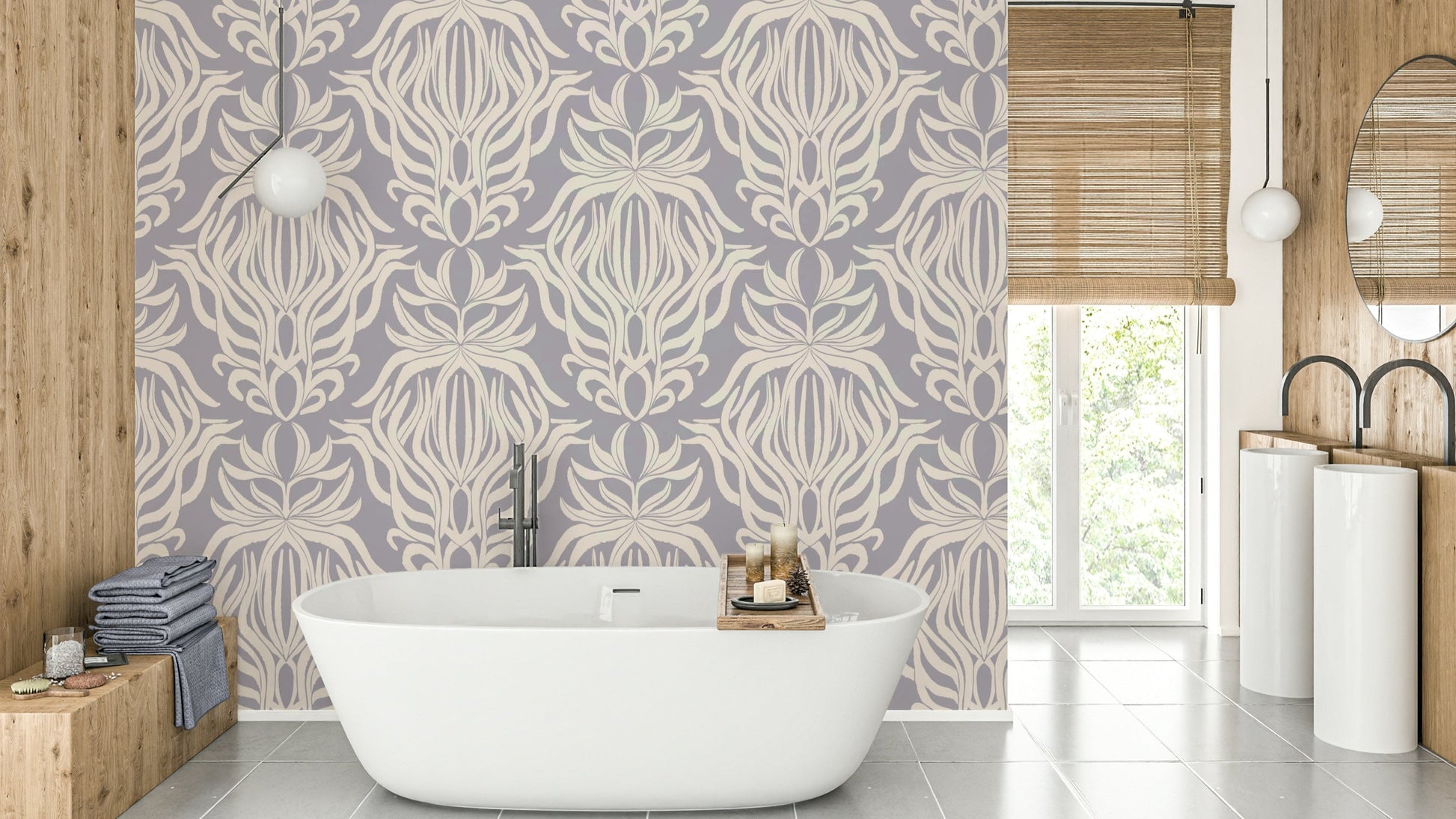 Nature-inspired whimsical floral tapestry for walls.

