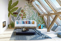 Dreamy floral mural for bedroom or nursery decor

