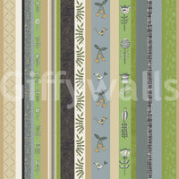 Unique striped wallpaper with a creative twist.

