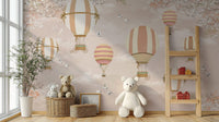 Charming pastel balloon wallpaper mural D260
