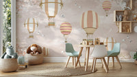 Serene sky scene with hot air balloons D260

