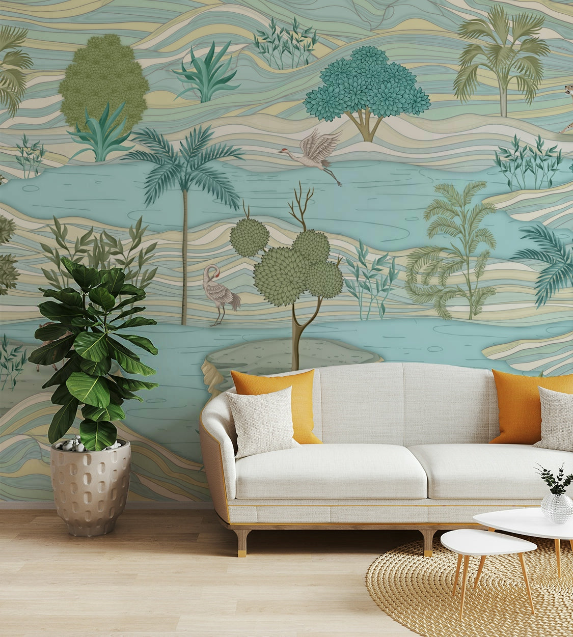 The image is suitable for a kids room or a playroom.

