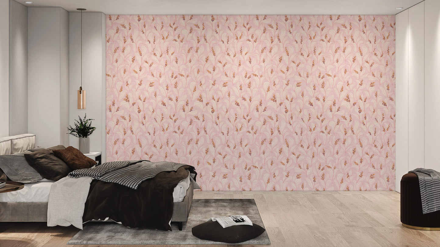 Reusable wallpaper with lily valley dance charm