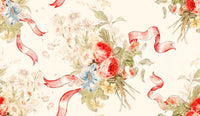 Whimsical Rose Garden mural for bedrooms

