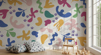 Cheerful multicolor surface in Happy Paws wall mural artwork, GD9320