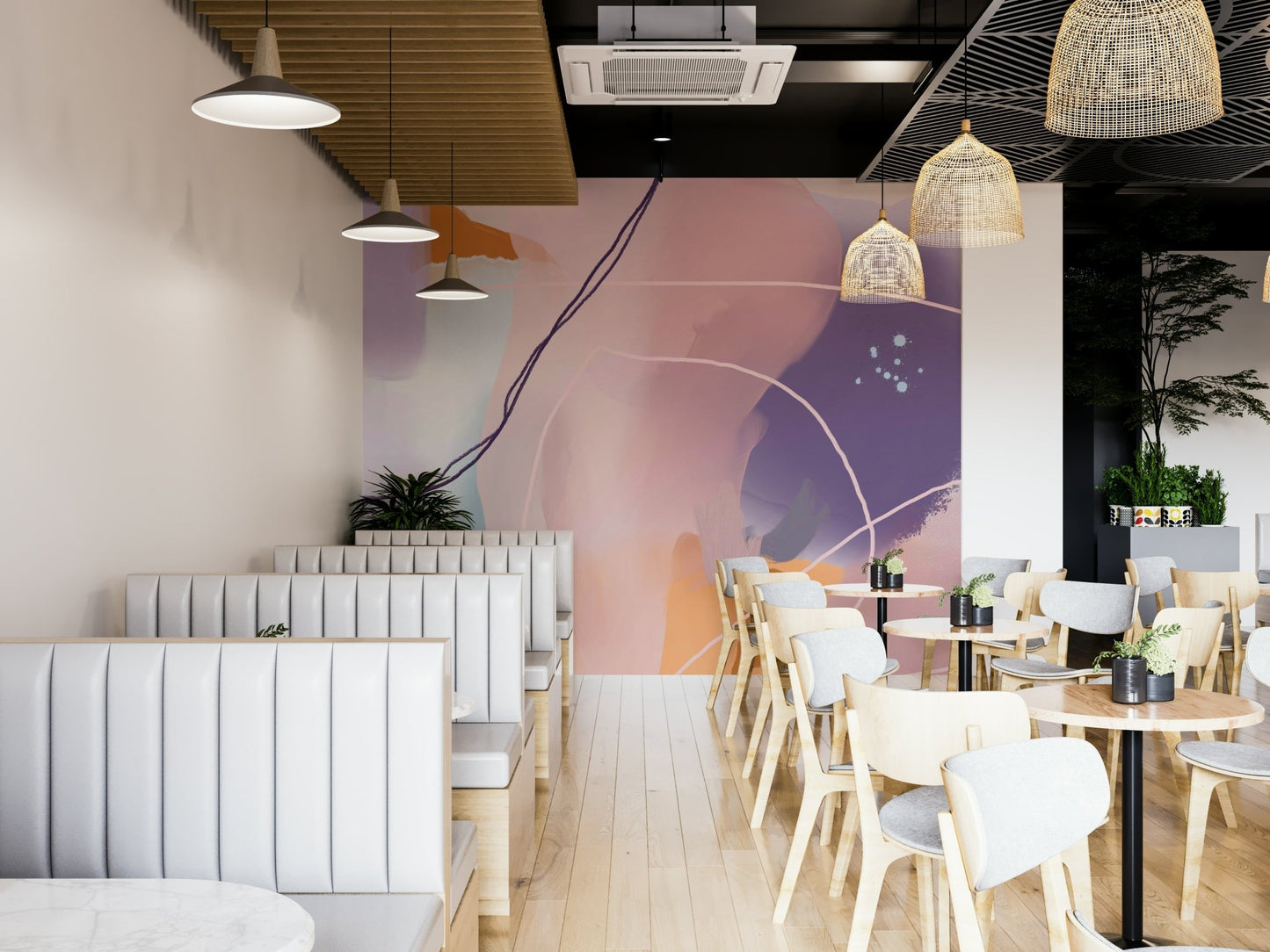 Living room with Whimsical Sophistication 2 wallpaper

